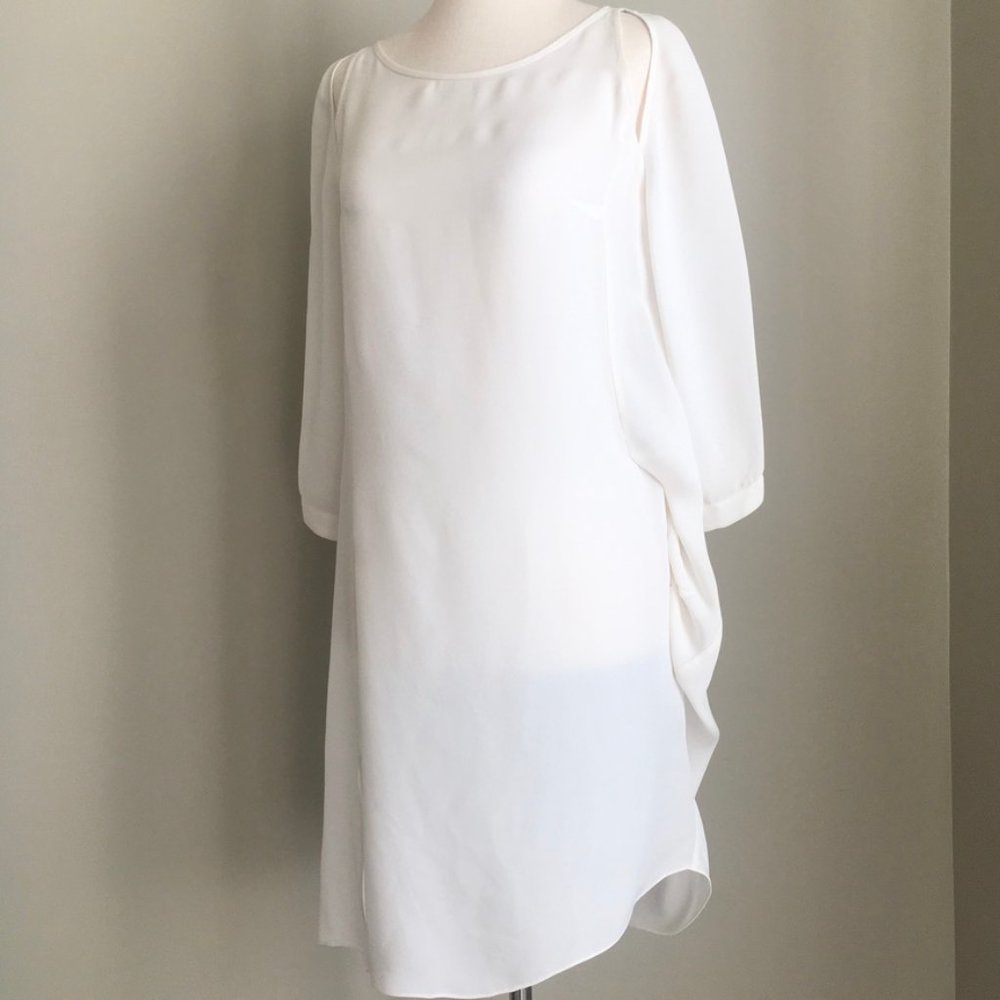 100% Silk Morgane Le Fay Asymmetric Shift Dress S